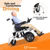 Electric Wheelchairs for Adults,20 Miles Lange Travel Range,Lightweight Foldable Motorized Wheelchair for Seniors,Durable All Terrain Power Wheelchair,Airline Approved Intelligent Electric Wheelchair view 3