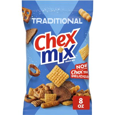 Chex Mix Traditional Original Recipe Snack Mix, Snacks, 8 oz