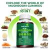 11-in-ONE Mushroom Complex Gummies - 10x Mushroom Supplement W Lions Mane - Nootropic Brain Supplement, Immune Support, All Natural 60 Count Gummies. view 3