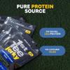 1st Tee Cracked Black Pepper Beef Jerky made with grass-fed beef jerky, 13 grams proteins and one gram fat per serving 2.5oz view 3