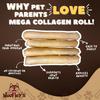 Woofley's Extra Thick Collagen Roll (10-12 Inch - 3 PCS) - Chews for Dogs - Bully Stick Rawhide Alternative Dog Chews No Hide Bones for Medium & Large Dogs view 3
