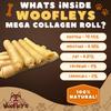 Woofley's Extra Thick Collagen Roll (10-12 Inch - 3 PCS) - Chews for Dogs - Bully Stick Rawhide Alternative Dog Chews No Hide Bones for Medium & Large Dogs view 4