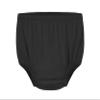Adult Diaper Cover Silent Waterproof Plastic Rubber Pants for Incontinence Leak Protection with Light Absorbent Layer (Black, S) view 1