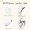 EEOST Adult Diaper Cover Silent Waterproof Plastic Rubber Pants for Incontinence Leak Protection with Light Absorbent Layer (White, M) view 4