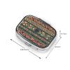 Square Pill Box Native American Cute Small Pill Case 2 Compartment Pillbox for Purse Pocket Portable Pill Container Holder to Hold Vitamins Medication Fish Oil and Supplements view 3