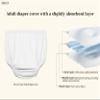 Adult Diaper Cover Silent Waterproof Plastic Rubber Pants for Incontinence Leak Protection with Light Absorbent Layer (White, 4XL) view 3