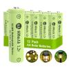 Porvoo AA Ni-MH 600mAh 1.2V Rechargeable Batteries, AA Solar Batteries for Outdoor Solar Lights, Garden Lights, String Lights (12Pack AA) view 1