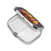 Square Pill Box Halloween Pumpkin Cute Small Pill Case 2 Compartment Pillbox for Purse Pocket Portable Pill Container Holder to Hold Vitamins Medication Fish Oil and Supplements view 2