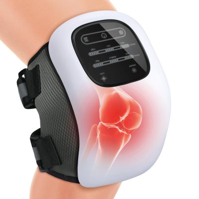 Auxoliev Knee Massager for Pain Relief, Cordless Knee Massager with Heat and Vibration, 3 in 1 Masajeador de rodilla for Swelling, Stiff Joints, Stretched Ligaments and Muscle Injuries