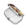 Square Pill Box Happy Rabbit Cute Small Pill Case 2 Compartment Pillbox for Purse Pocket Portable Pill Container Holder to Hold Vitamins Medication Fish Oil and Supplements view 2