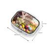 Square Pill Box Happy Rabbit Cute Small Pill Case 2 Compartment Pillbox for Purse Pocket Portable Pill Container Holder to Hold Vitamins Medication Fish Oil and Supplements view 3