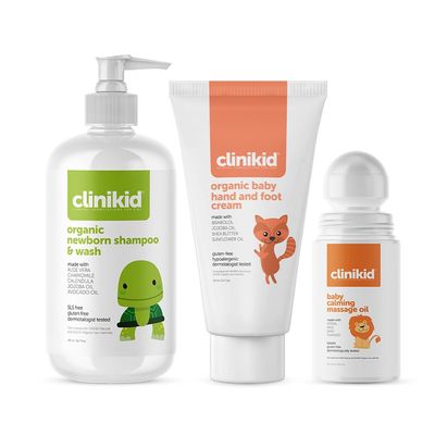Clinikid My Baby's Daily Need Kit, Baby Lotion and Baby Wash Set, Baby Kits for Newborns, Gentle Skin Care