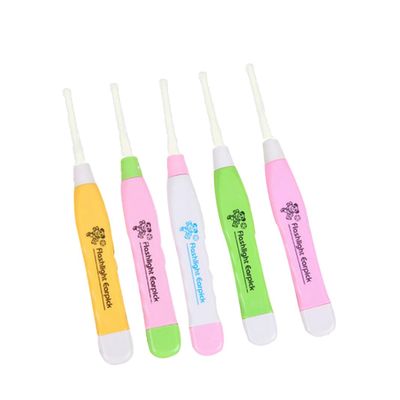 2 PCS LED Ear Spoon Flash Ear Wax Pick Remover Tool Ear Cleaner for Earwax Removal