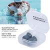 2Pcs Reusable Silicone Ear Plugs, Watertight and Noise Reduction for Swimming, Flying, and More(Gray Large +pp Box) view 2