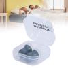 2Pcs Reusable Silicone Ear Plugs, Watertight and Noise Reduction for Swimming, Flying, and More(Gray Large +pp Box) view 4