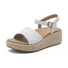 ABEO Solstice Buckle Sandals For Women | Arch Support Sandals Women's | Ball of Foot Pain Relief | Built-In Metatarsal Pads Women | Ball Of Foot Cushions for Women White Leather 8 Medium view 1