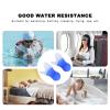 2Pcs Reusable Silicone Ear Plugs, Watertight and Noise Reduction for Swimming, Flying, and More(Blue Large + pp Box) view 3