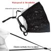 Yioniii Face Mask Balaclava Windproof Men'S Women'S,Red Christmas Card Ornaments Christmas Tree pattern Dustproof Mouth Cover With Filter Pocket Adjustable Elastic Strap view 4