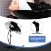Portable Shampoo Bowl, Height & Angle Adjustable Hair Washing Sink with Drain Hose, Standing Salon Deep Shampoo Basin for Hairstylist and Home Services view 2