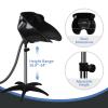 Portable Shampoo Bowl, Height & Angle Adjustable Hair Washing Sink with Drain Hose, Standing Salon Deep Shampoo Basin for Hairstylist and Home Services view 4