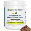 BIOptimizers Mushroom Coffee Alternative  Chocolate Drink  Lions Mane, Chaga, Reishi + Collagen Peptides for Focus, Energy & Gut Health  Adaptogenic Mushrooms & MCT Powder  15 Servings view 1