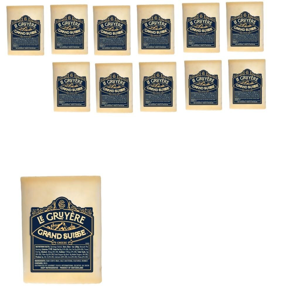 Grand Suisse Gruyere Cuts, 8 oz, 12 Pack