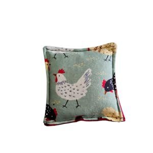 Boo Boo Rice Bag for Kids, Soft Fabric Cold Pack, Cold Hot Therapy, Ice Packs, First Aid Injuries Toothache, Breast Feeding, Reusable Eco Friendly Non toxic, Cute warm Compress (Chickens)