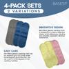 Basesit Eyeglass Cleaning Cloth, 4 Pack, Eyeglass Cleaning Wipes, Lens Wipes for Eyeglasses, Eye Glasses Cleaner Wipes, Eye Glass Clean Cloths, Eye Glasses Cleaner Cloth (Pink/Yellow) view 3