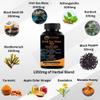 10-in-1 Irish Sea Moss Veggie Caps 3000mg Black Seed Oil Ashwagandha Bladderwrack Burdock Turmeric Apple Cider Vinegar Manuka Honey Dandelion Black Pepper - Made in US(Veggie Caps, Unflavored) view 3
