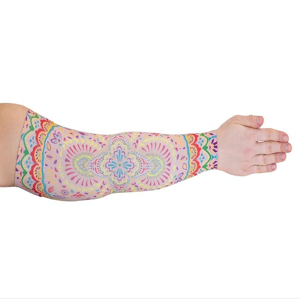 Lymphedivas Mandala Medical Graduated Compression Arm Sleeve for Lymphedema (Short 30-40 mmHg Medium)