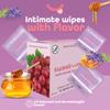Sweetums Flavored Feminine Wipes For Women, Individually Wrapped - pH Balanced Wipes - Honey Lavender, Pack of 10 view 2
