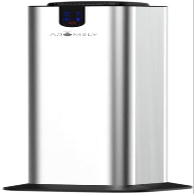Aromely Smart Bluetooth Scent Diffuser, Aromatherapy Nebulizing Waterless Diffuser for Two-Story Homes, Offices & Open Areas, App Controlled Perfect Aroma Diffuser Up to 3,000 SQFT - Silver