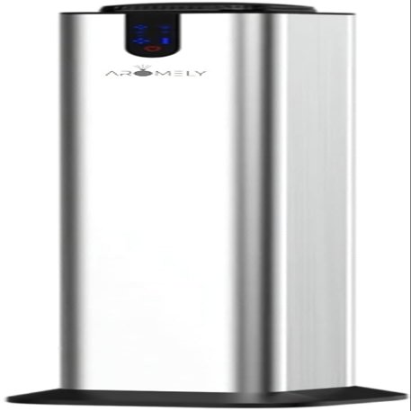 Aromely Smart Bluetooth Scent Diffuser, Aromatherapy Nebulizing Waterless Diffuser for Two-Story Homes, Offices & Open Areas, App Controlled Perfect Aroma Diffuser Up to 3,000 SQFT - Silver