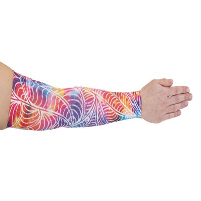 Lymphedivas Psychedelic Medical Graduated Compression Arm Sleeve for Lymphedema (Long 30-40 mmHg Medium)