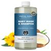 SoCal Suds & Company 2-in-1 Organic Foaming Baby Shampoo & Body Wash - Castile Soap - Gentle Body Soap and Shampoo for Sensitive Skin - Newborn & Kids Bath - Refill - Fragrance Free, 32oz (Pack of 1) view 1
