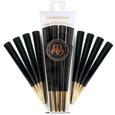 Beautiful Burns, Black Magic, Pre-Rolled Cones 8 Pack