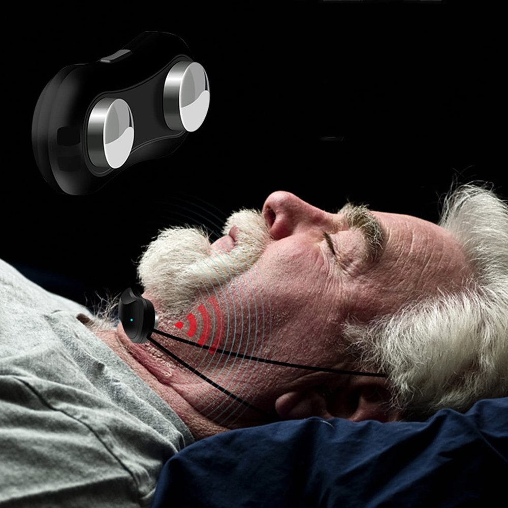 Anti Snoring Devices Electric Prevent Snoring Device with Intelligent Throat Massages Smoothing Breathe Improve Sleep Quality Snoring Problem Solution Aid