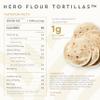 Hero Flour Tortilla Wraps - Soft Net Low Carb Tortillas | High Fiber, 1g Net Carbs & 80 Calories Per Serving (48 Tortillas, 8 Packs of 6) view 2