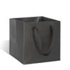 ADIDO EVA Black Square Gift Bags Medium Size Square Bottom Paper Bags with Handles for Party Favor, Shopping Bag (10x10x10 In, 10 CT) view 1