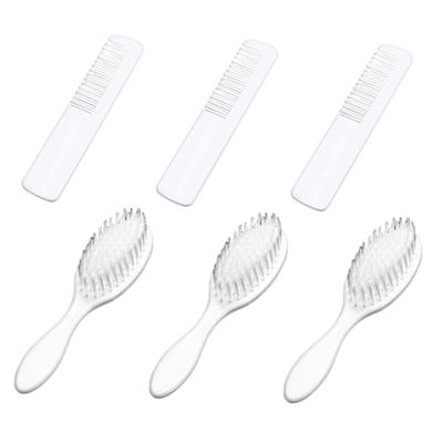 ifundom 3sets Newborn Hair Brush Comb Soft Bristle Brush for Scalp Care Lightweight and Portable Hair Grooming Kit for Boys and Girls for Showers and Registries