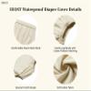 Adult Diaper Cover Silent Waterproof Plastic Rubber Pants for Incontinence Leak Protection with Light Absorbent Layer (Beige, XS) view 4