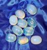 Opalite Palm Stone 1...10 - opalescent flash stone sculpture view 2