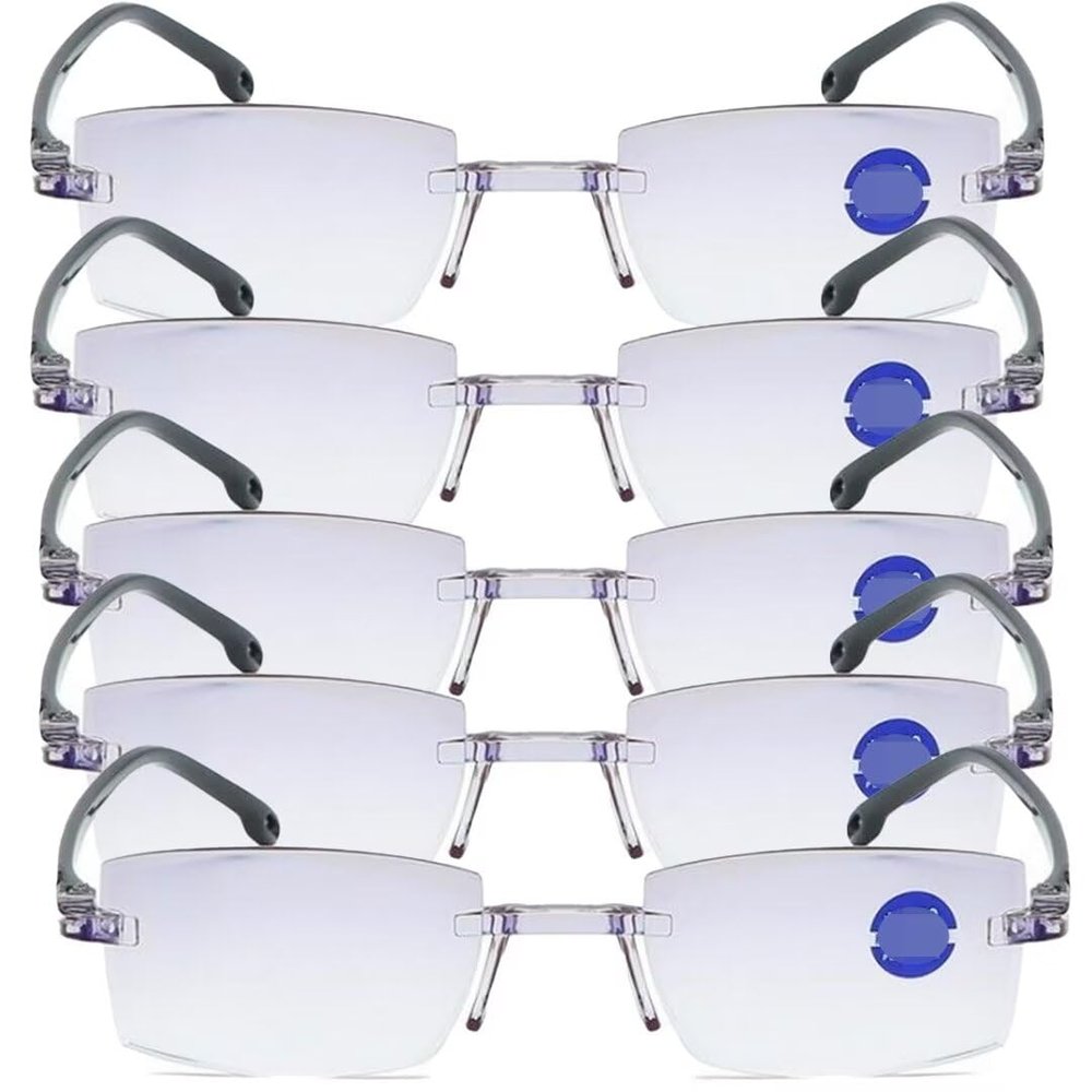 Faringoto Progressive Multifocus Reading Glasses Men Bifocals for Men Anti-Blue Light Presbyopia Glass