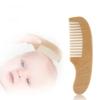 POLICK Newborn Baby Wooden Brush Baby Natural Wool Comb Newborn Hair Brush Infant Head Massager Portable Bath Brush Comb for Kids (Size : Handle Airbag) view 3