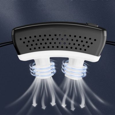 Anti Snoring Devices with Fixing Strap Electric Snore Stopper Wearable Anti-snoring Chin Massager 6-Speed Wind Adjustment Stop Snoring Improve Sleep
