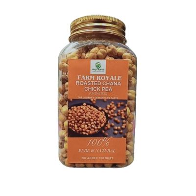 Farm Royale Roasted Chana Chick PEAS-175gm||100% Pure and Natural||Export Quality||Hand picked materrial