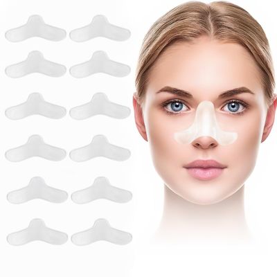 5 Pack Nasal Pads for CPAP Mask, CPAP Gel Nose Pads, Nose Protector for Mask, Nasal Gel Pads for CPAP Mask, Custom Design, Can Be Trimmed to Size Fit for Most Masks (12 Pack)