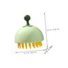 Mikinona Silicone Shampoo Brush Scalp Massaging Tool Hair Wash Brush Portable Mini Comb Head Washing Random Color view 2