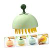 Mikinona Silicone Shampoo Brush Scalp Massaging Tool Hair Wash Brush Portable Mini Comb Head Washing Random Color view 4