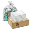 200 packs-Large 45-50 Gallon Heavy Duty Trash Can Bags|2 Mil |Clear Thickened/Plastic Bag-Kitchen&Yard,Building,Outdoor,Hotel, Property-Made in the USA (200) view 1